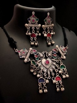 Oxidised Jewelry Set